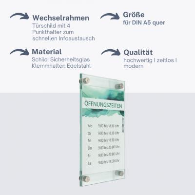 TürscTürschild Wechselrahmen , Glasschild, Büroschild, Doppelglasschildhild Wechselrahmen , Glasschild, Büroschild, Doppelglasschild